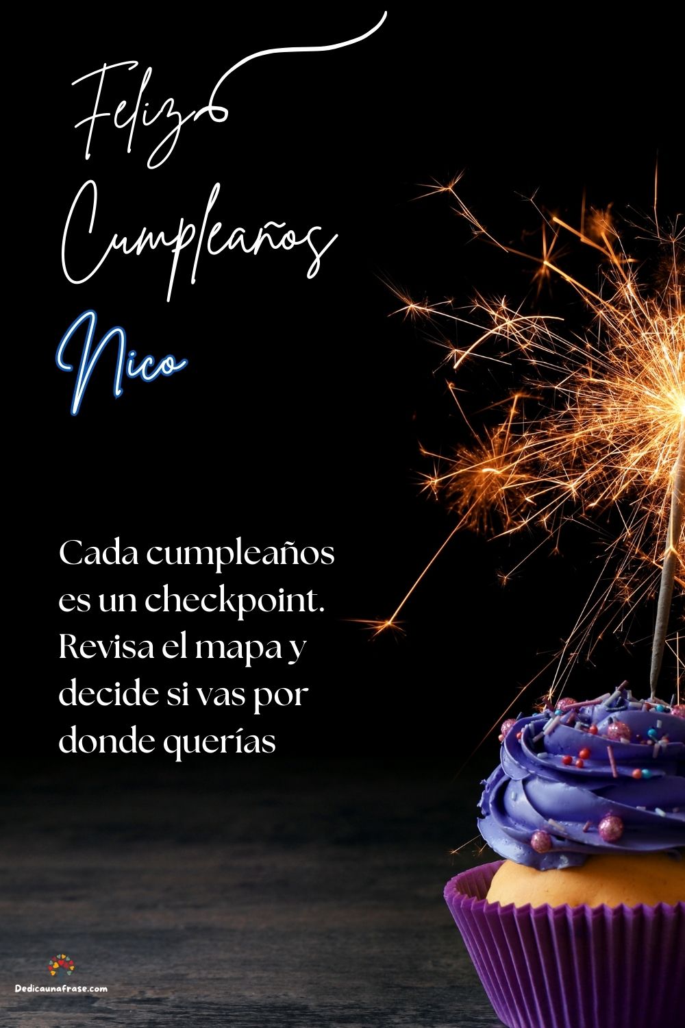 Imagen de feliz cumpleaños para Nena: «Cada cumpleaños es un checkpoint. Revisa el mapa y decide si vas por d…»