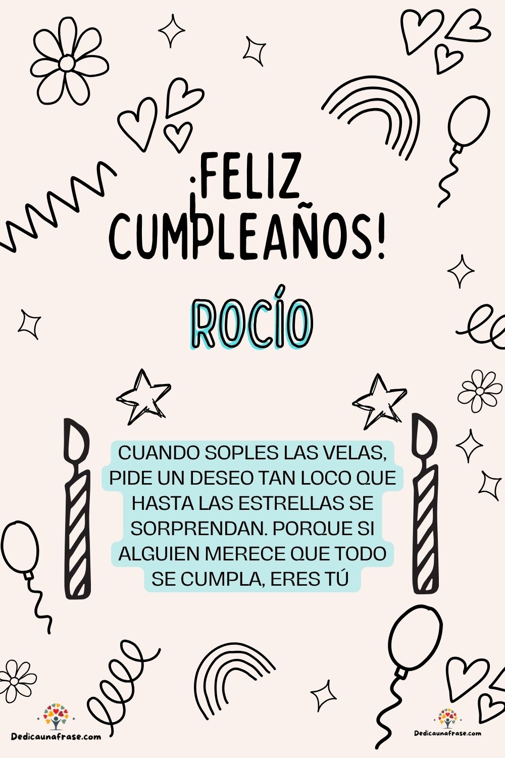 Imagen de feliz cumpleaños para Roberto: «Cuando soples las velas, pide un deseo tan loco que hasta las estrella…»