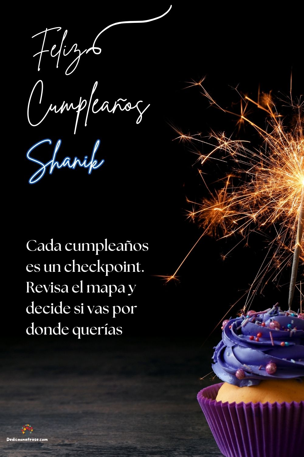 Imagen de feliz cumpleaños para Selene: «Cada cumpleaños es un checkpoint. Revisa el mapa y decide si vas por d…»