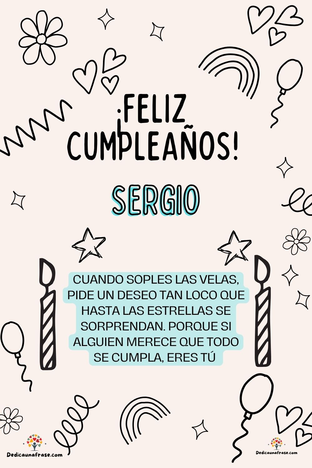 Imagen de feliz cumpleaños para Selene: «Cuando soples las velas, pide un deseo tan loco que hasta las estrella…»