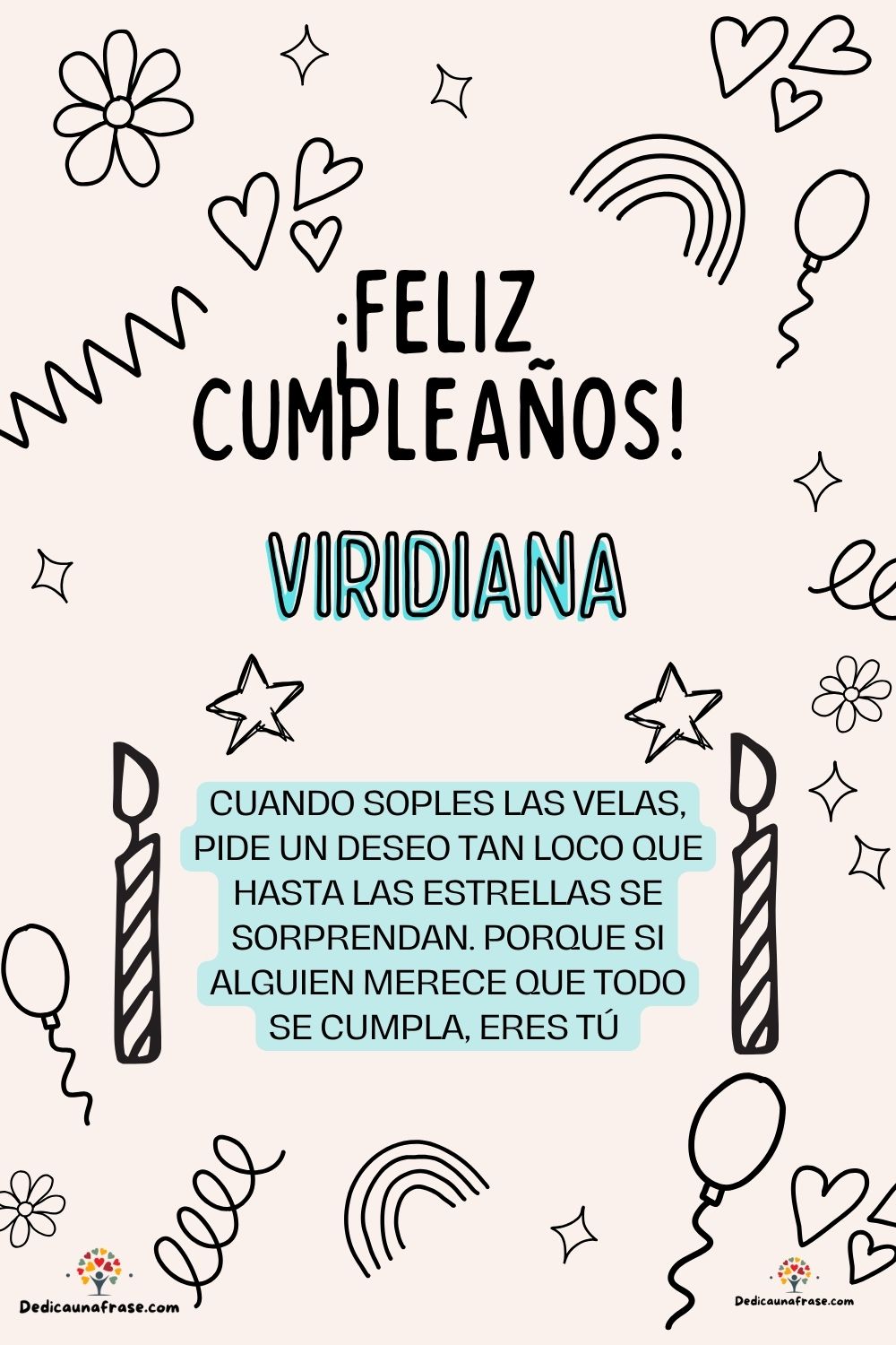 Imagen de feliz cumpleaños para Virgilio: «Cuando soples las velas, pide un deseo tan loco que hasta las estrella…»